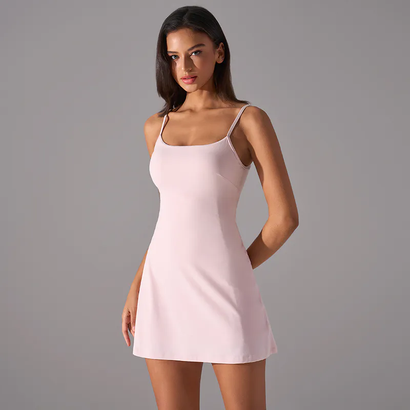 TD-039 Custom Sleeveless Mini Active Dress view 5 for activewear sourcing
