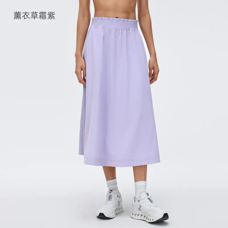 TD-047 OEM Midi A-Line Court Skirt view 3 for activewear sourcing