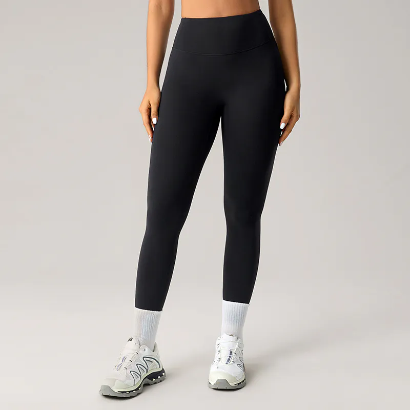 YL-002 Custom Full Length High Waisted Leggings view 3 for activewear sourcing