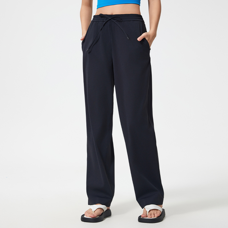 YL-005 Custom High Stretch Drawstring Waist Pants Loose Fit view 3 for activewear sourcing