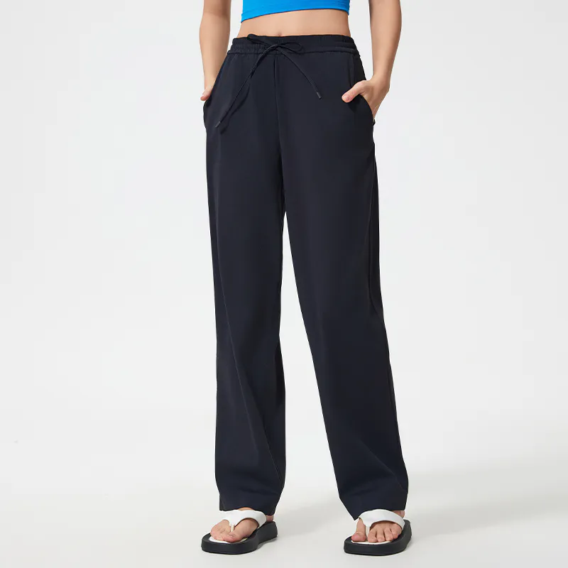 YL-005 Custom High Stretch Drawstring Waist Pants Loose Fit view 3 for activewear sourcing