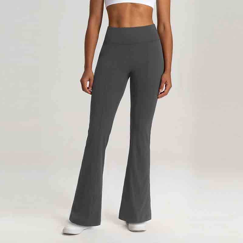 YL-010 Private Label High Waisted Flare Long Yoga Pants view 3 for activewear sourcing