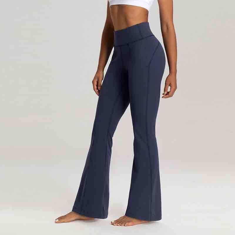 YL-010 Private Label High Waisted Flare Long Yoga Pants view 5 for activewear sourcing