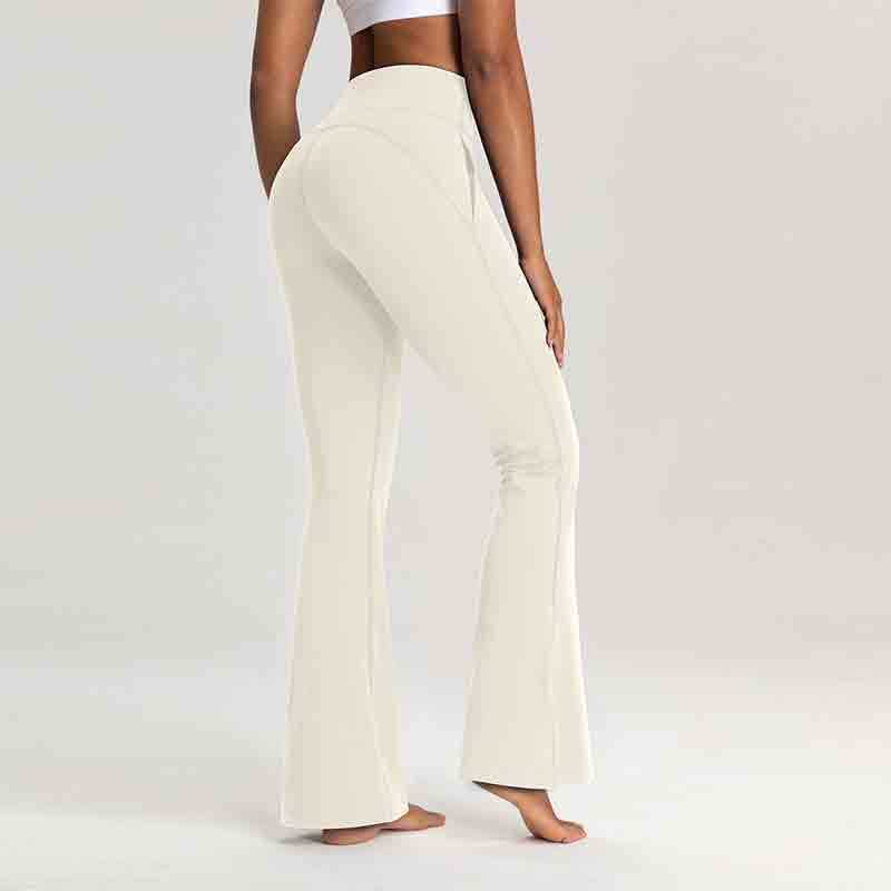 YL-010 Private Label High Waisted Flare Long Yoga Pants view 6 for activewear sourcing
