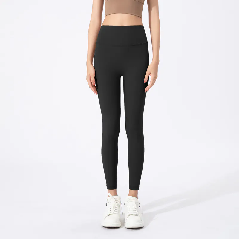 YL-018 OEM Mocha Squat Proof Yoga Leggings view 6 for activewear sourcing