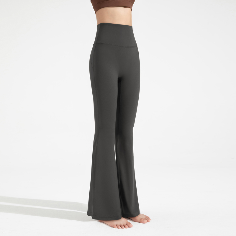 YL-022 Private Label Stretch Flared Yoga Pants view 2 for activewear sourcing