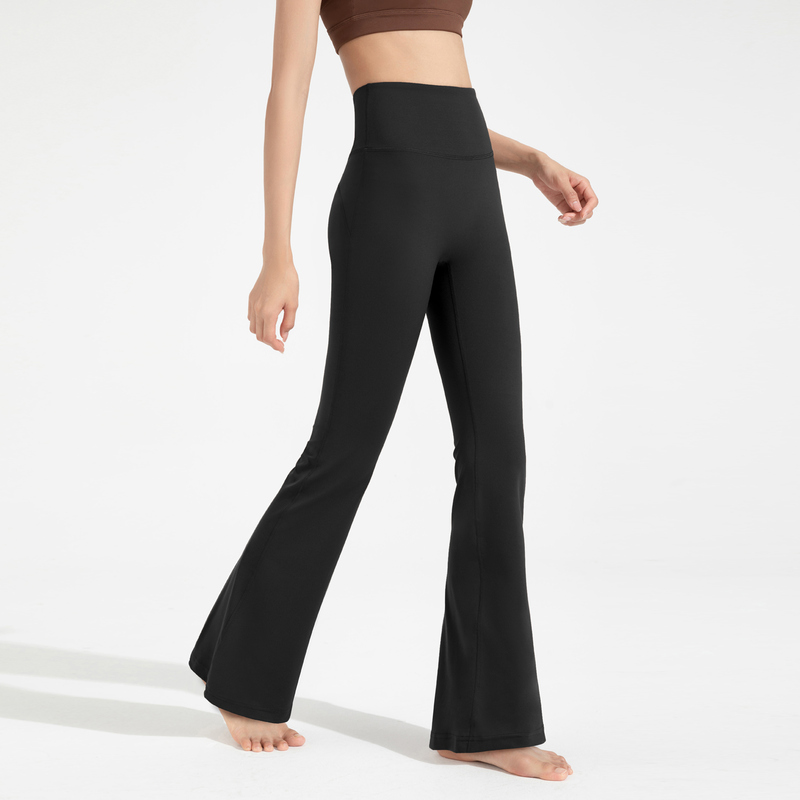 YL-022 Private Label Stretch Flared Yoga Pants view 4 for activewear sourcing