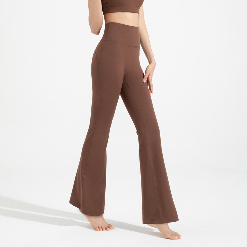 YL-022 Private Label Stretch Flared Yoga Pants view 5 for activewear sourcing
