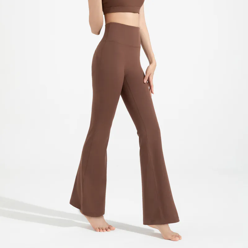 YL-022 Private Label Stretch Flared Yoga Pants view 5 for activewear sourcing