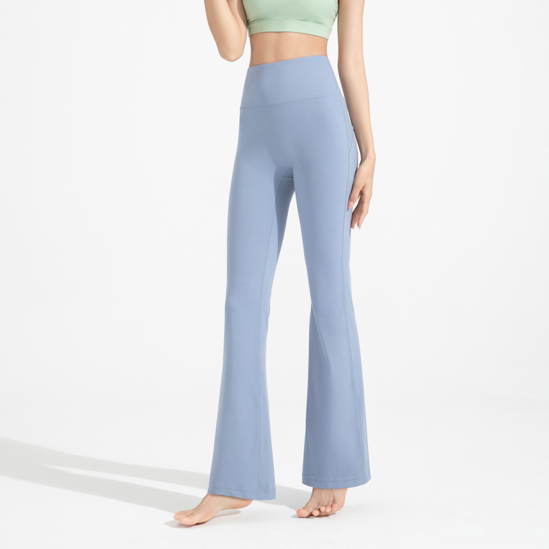 YL-022 Private Label Stretch Flared Yoga Pants view 6 for activewear sourcing