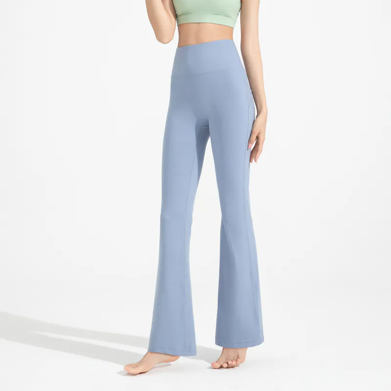 YL-022 Private Label Stretch Flared Yoga Pants view 6 for activewear sourcing