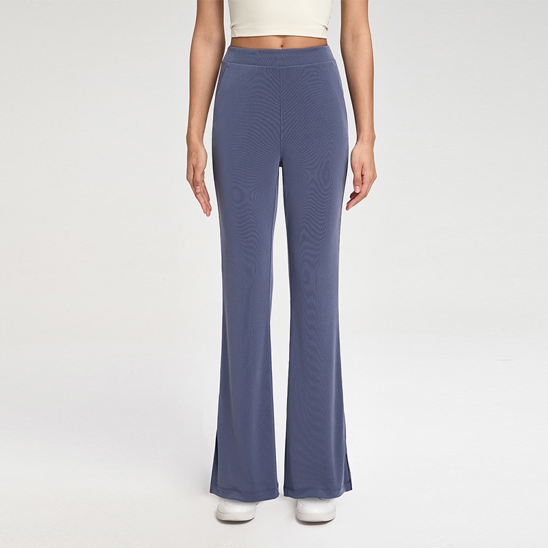 YL-024 OEM Split Hem Flare Yoga Pants view 2 for activewear sourcing