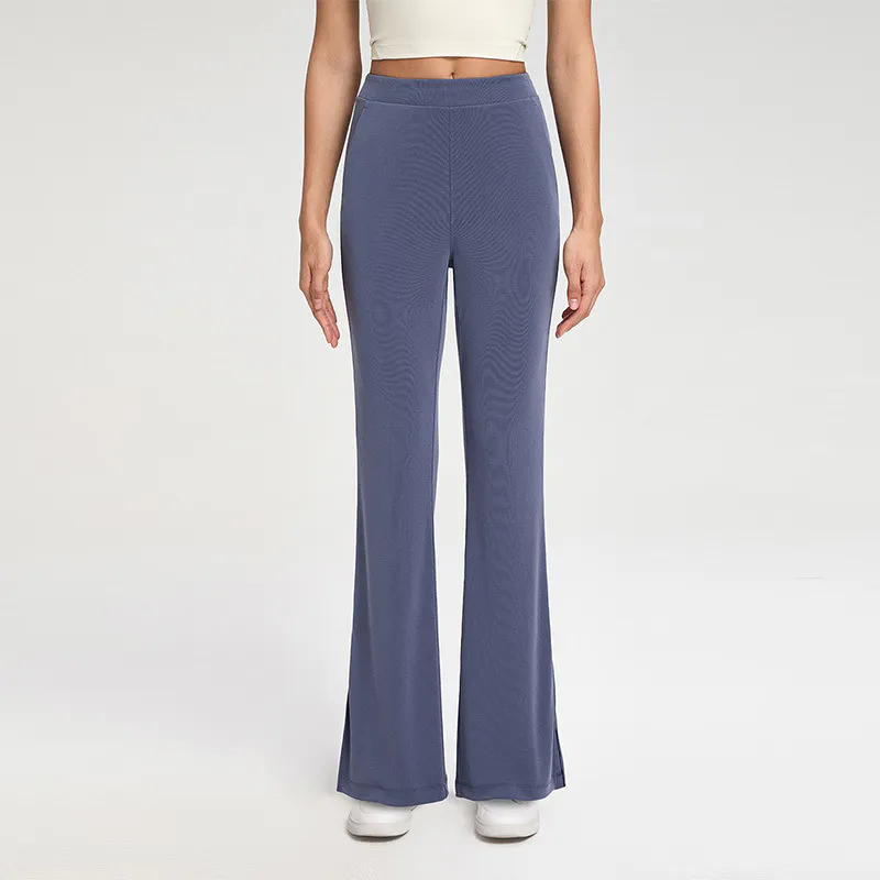 YL-024 OEM Split Hem Flare Yoga Pants view 2 for activewear sourcing