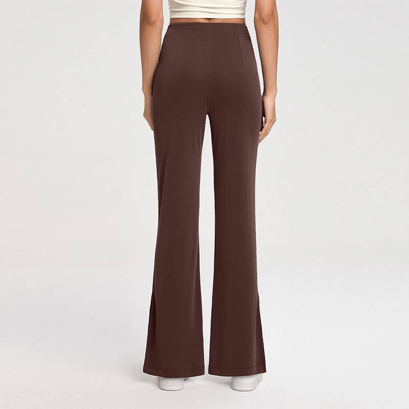 YL-024 OEM Split Hem Flare Yoga Pants view 4 for activewear sourcing