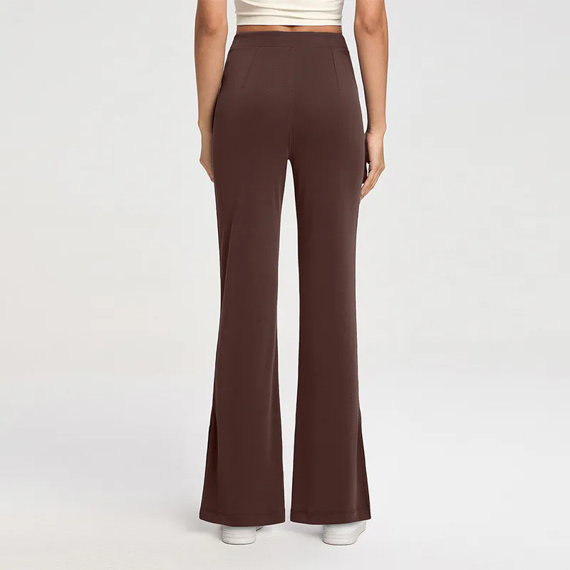 YL-024 OEM Split Hem Flare Yoga Pants view 4 for activewear sourcing