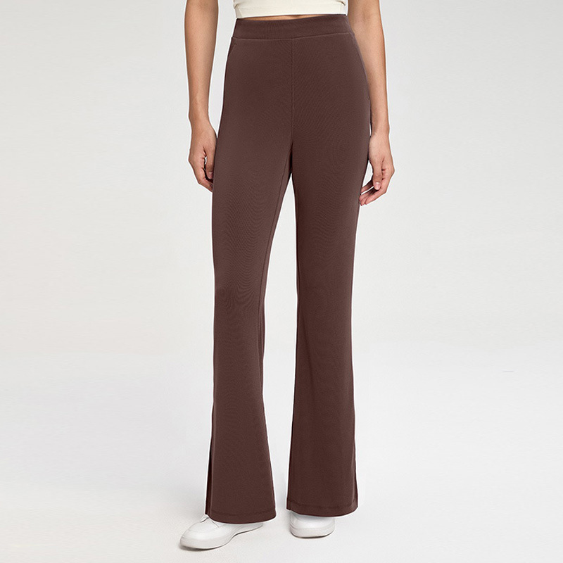 YL-024 OEM Split Hem Flare Yoga Pants view 5 for activewear sourcing