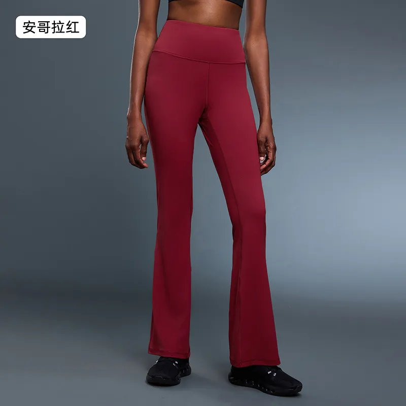 YL-028 Custom Mini-Flare High-Waist Yoga Leggings view 5 for activewear sourcing