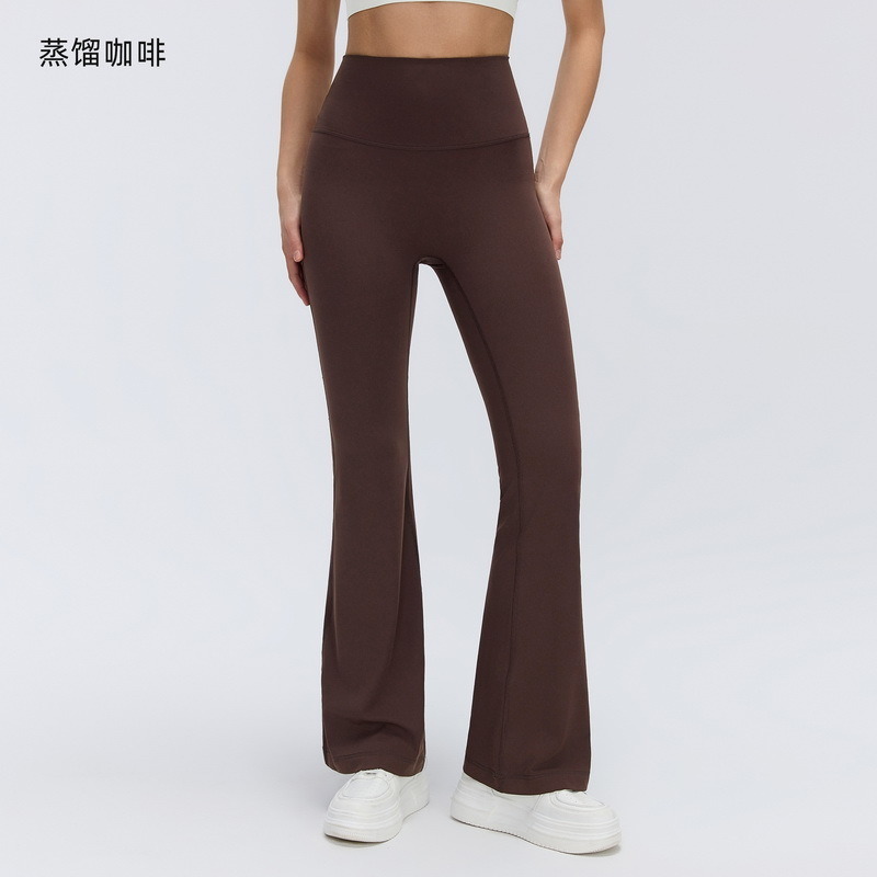 YL-037 Custom High-Waist Flare Yoga Leggings view 3 for activewear sourcing