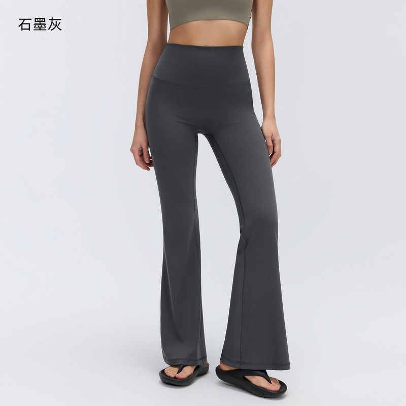 YL-037 Custom High-Waist Flare Yoga Leggings view 4 for activewear sourcing