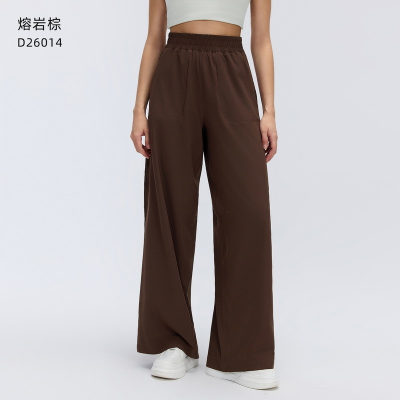 YL-040 Navy Blue Custom Wide Leg Yoga Pants view 5 for activewear sourcing
