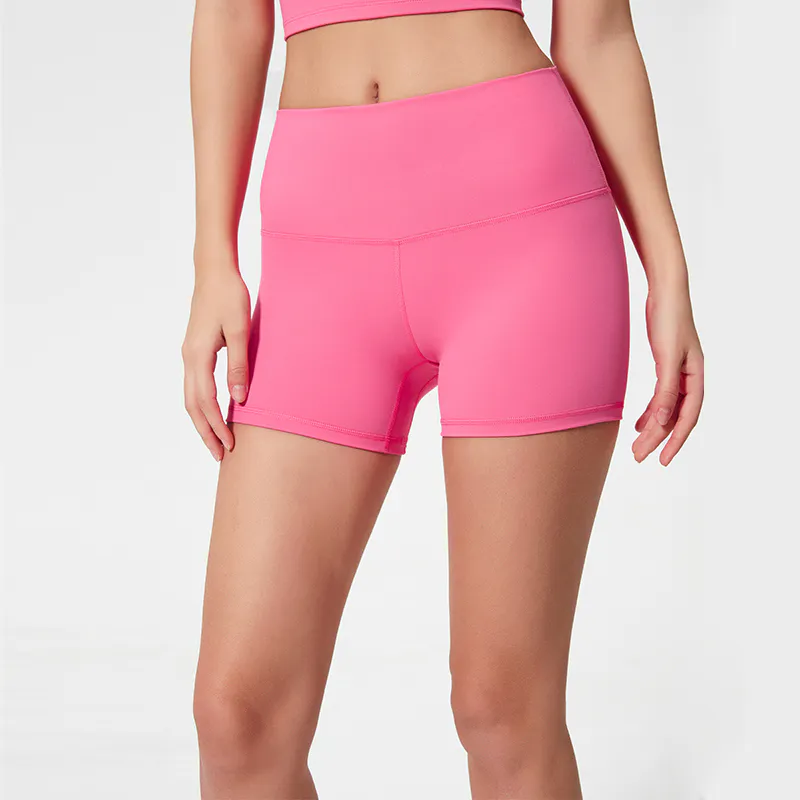 SH-003 Charcoal Private Label High Waisted Workout Shorts view 4 for activewear sourcing