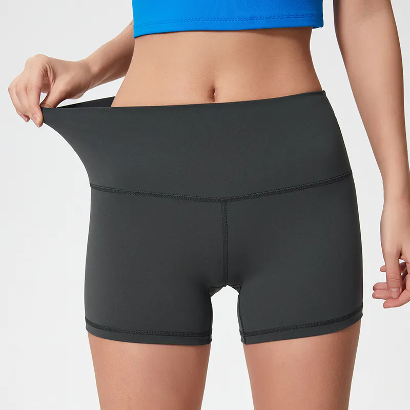 SH-003 Private Label High Waisted Workout Shorts view 5 for activewear sourcing