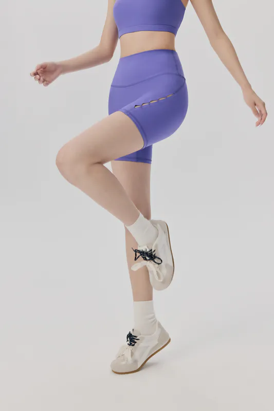 SH-017 OEM Side Cutout Biker Shorts view 3 for activewear sourcing