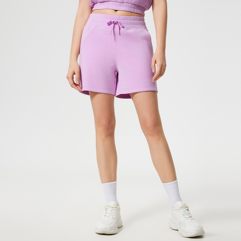 SH-022 Custom Drawstring High Waist Athletic Shorts view 4 for activewear sourcing