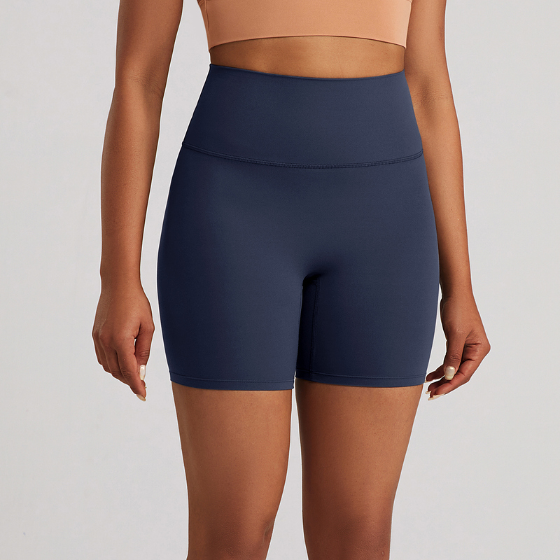 SH-024 Private Label Nylon Spandex High Waist Yoga Shorts view 4 for activewear sourcing
