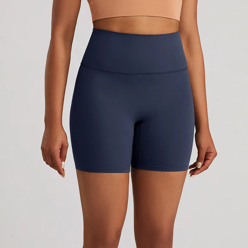 SH-024 Private Label Nylon Spandex High Waist Yoga Shorts view 4 for activewear sourcing