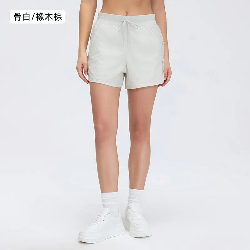 SH-034 White Custom Tailored Pull-On Athletic Shorts view 2 for activewear sourcing
