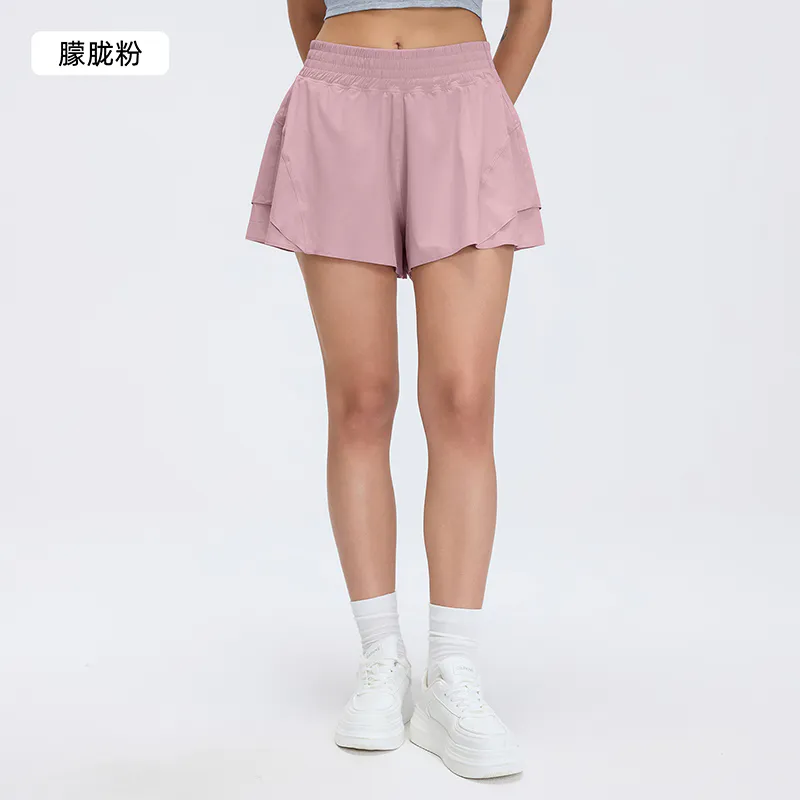 SH-036 Private Label Split-Hem Running Shorts view 3 for activewear sourcing