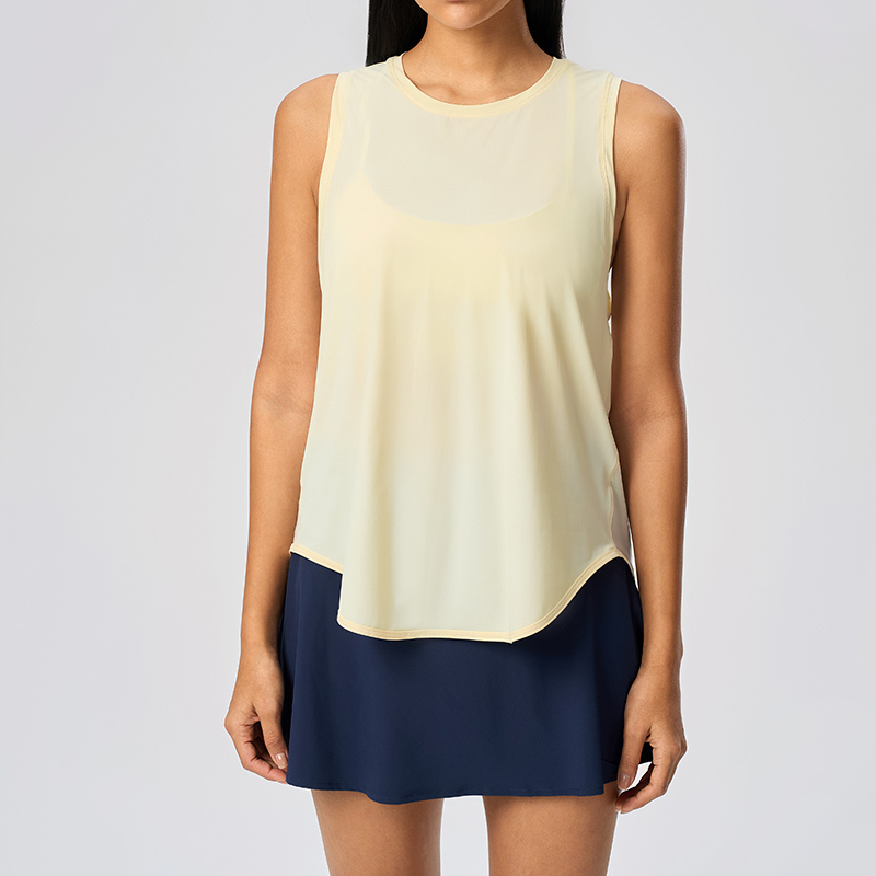 YT-012 OEM Gym Yoga Athletic Tank Top Sleeveless view 4 for activewear sourcing