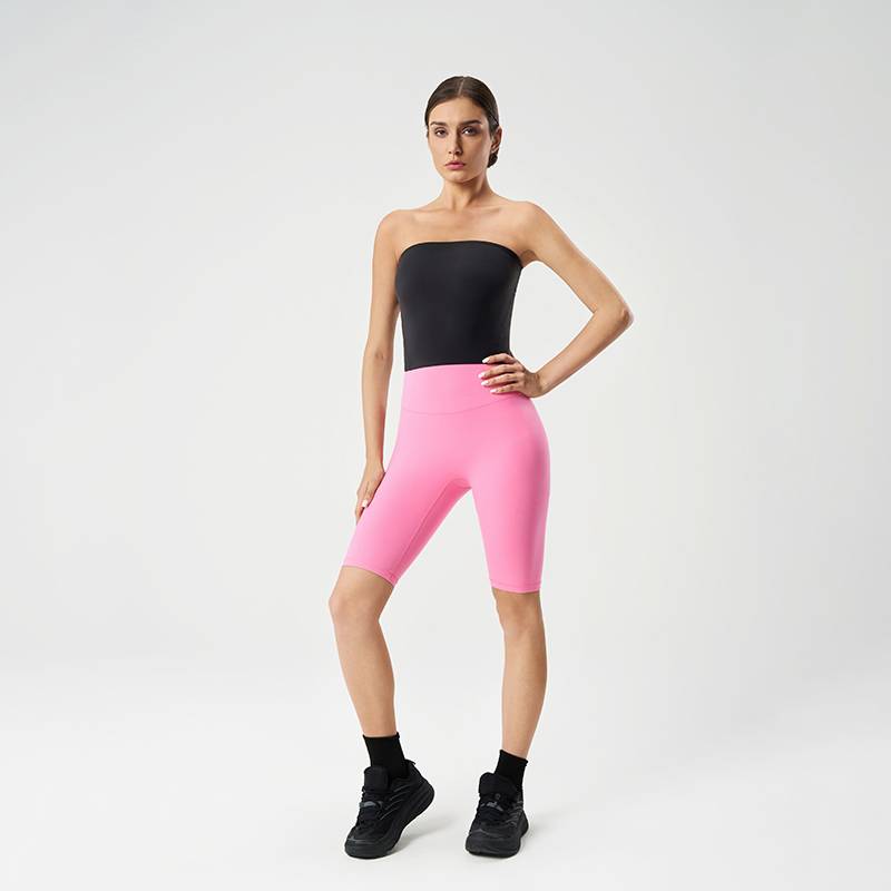 YT-021 Private Label Strapless Bandeau Layering Top view 2 for activewear sourcing