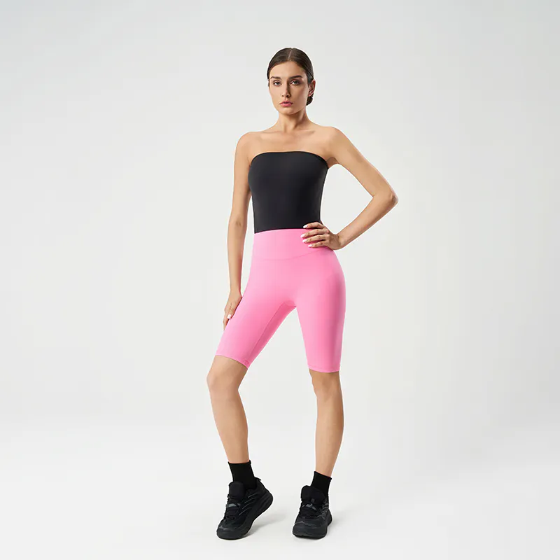 YT-021 Private Label Strapless Bandeau Layering Top view 2 for activewear sourcing