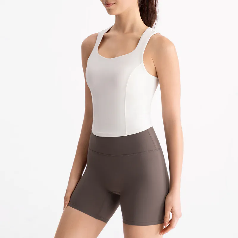 YT-027 Private Label Sculpting Sleeveless Yoga Tank view 4 for activewear sourcing