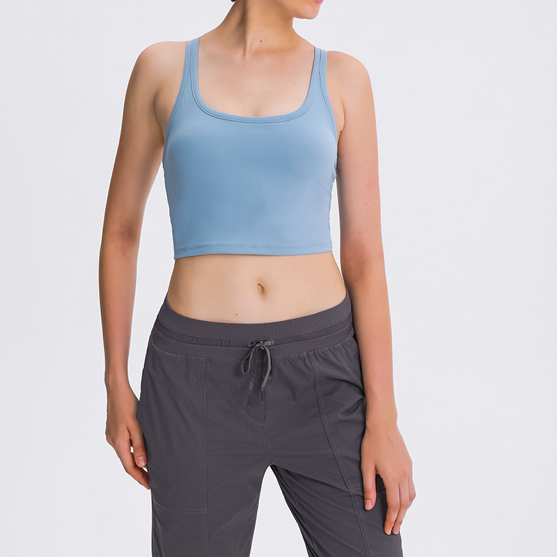 YT-032 OEM Racerback Crop Yoga Tank view 6 for activewear sourcing