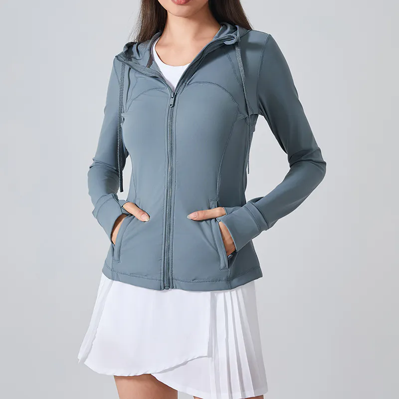YT-039 Private Label Full Zip Workout Jacket view 6 for activewear sourcing