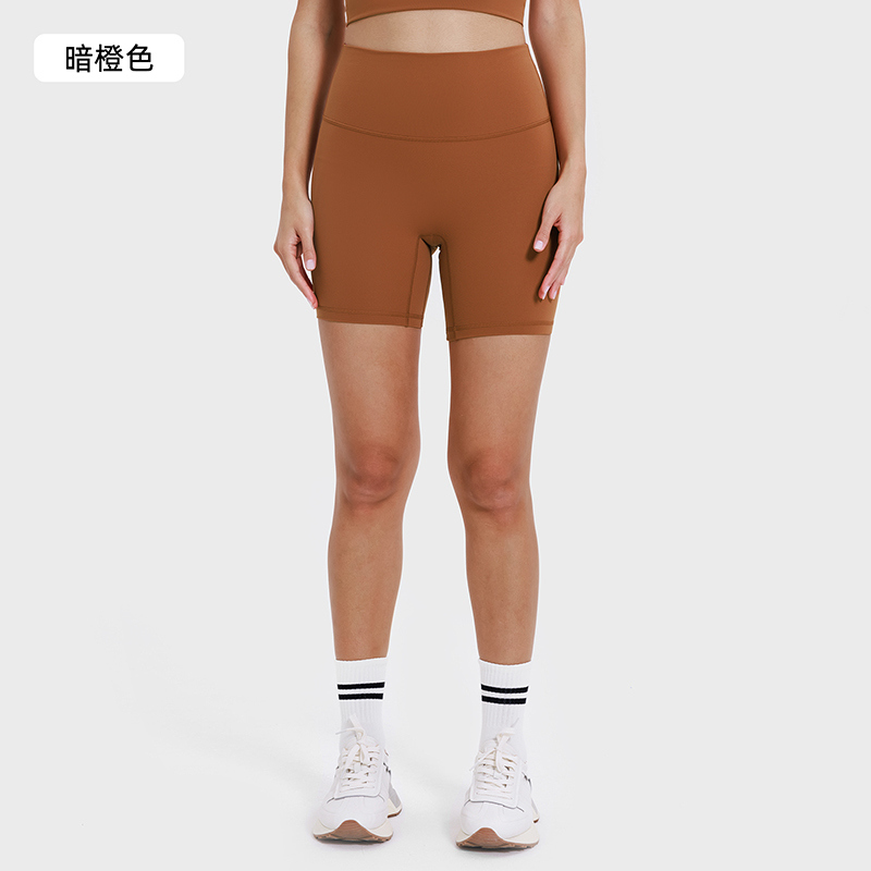 Custom high waist biker shorts for private label activewear brands