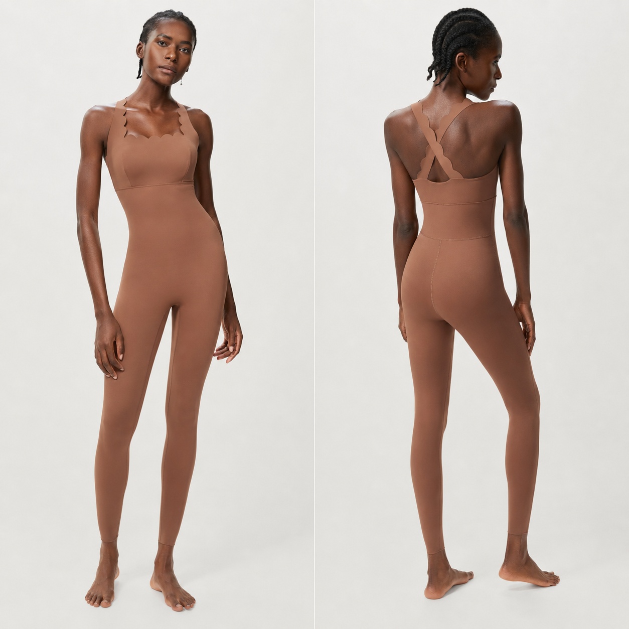 OP-019 Strappy Back Sculpting Unitard for private label activewear sourcing