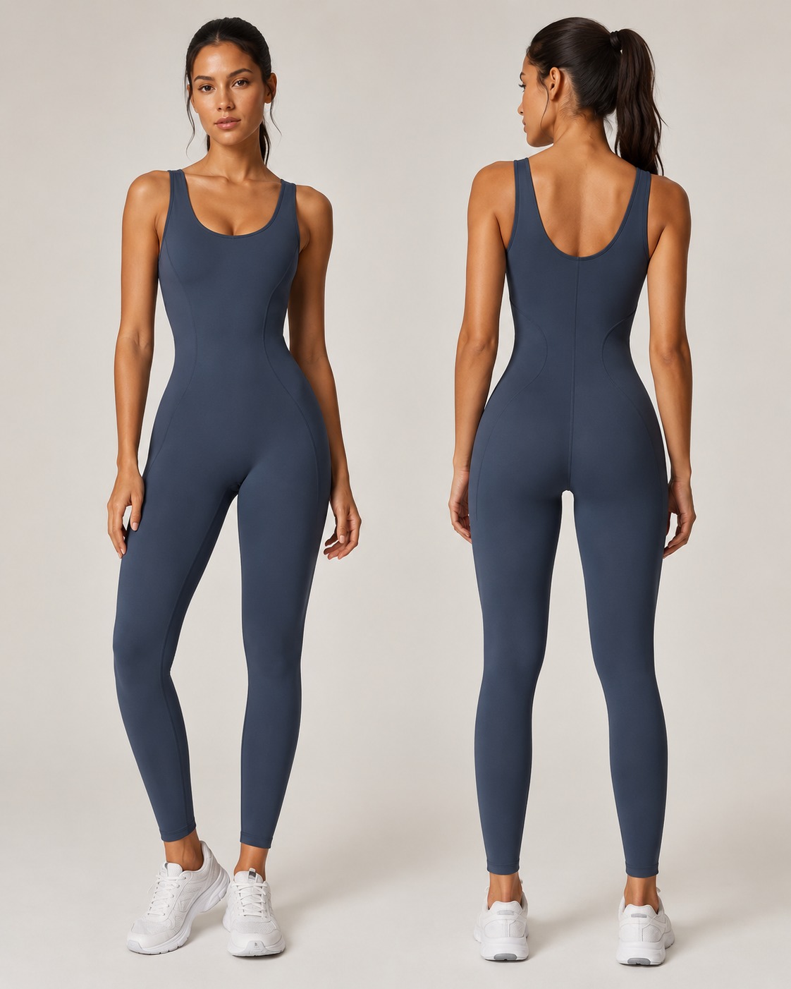 Custom Sculpting Sleeveless Unitard for private label OEM activewear manufacturing