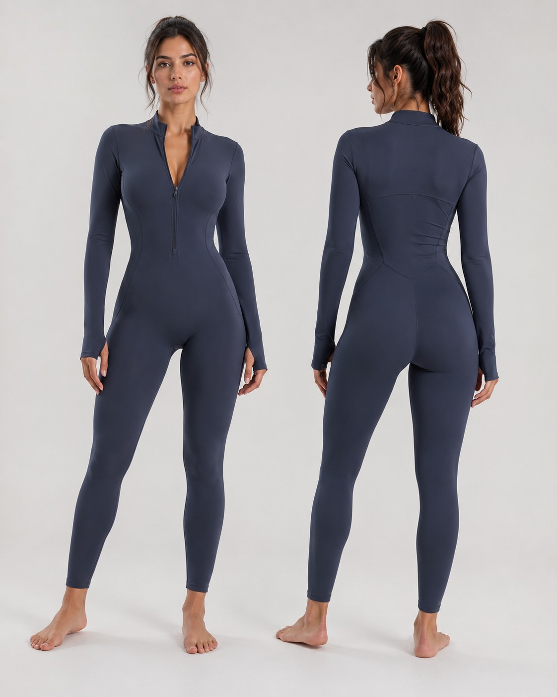 Custom Long Sleeve Activewear Suit for private label OEM activewear manufacturing