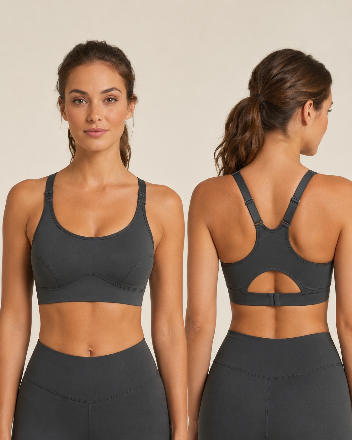 Custom Adjustable Strap Sports Bra for private label OEM activewear manufacturing