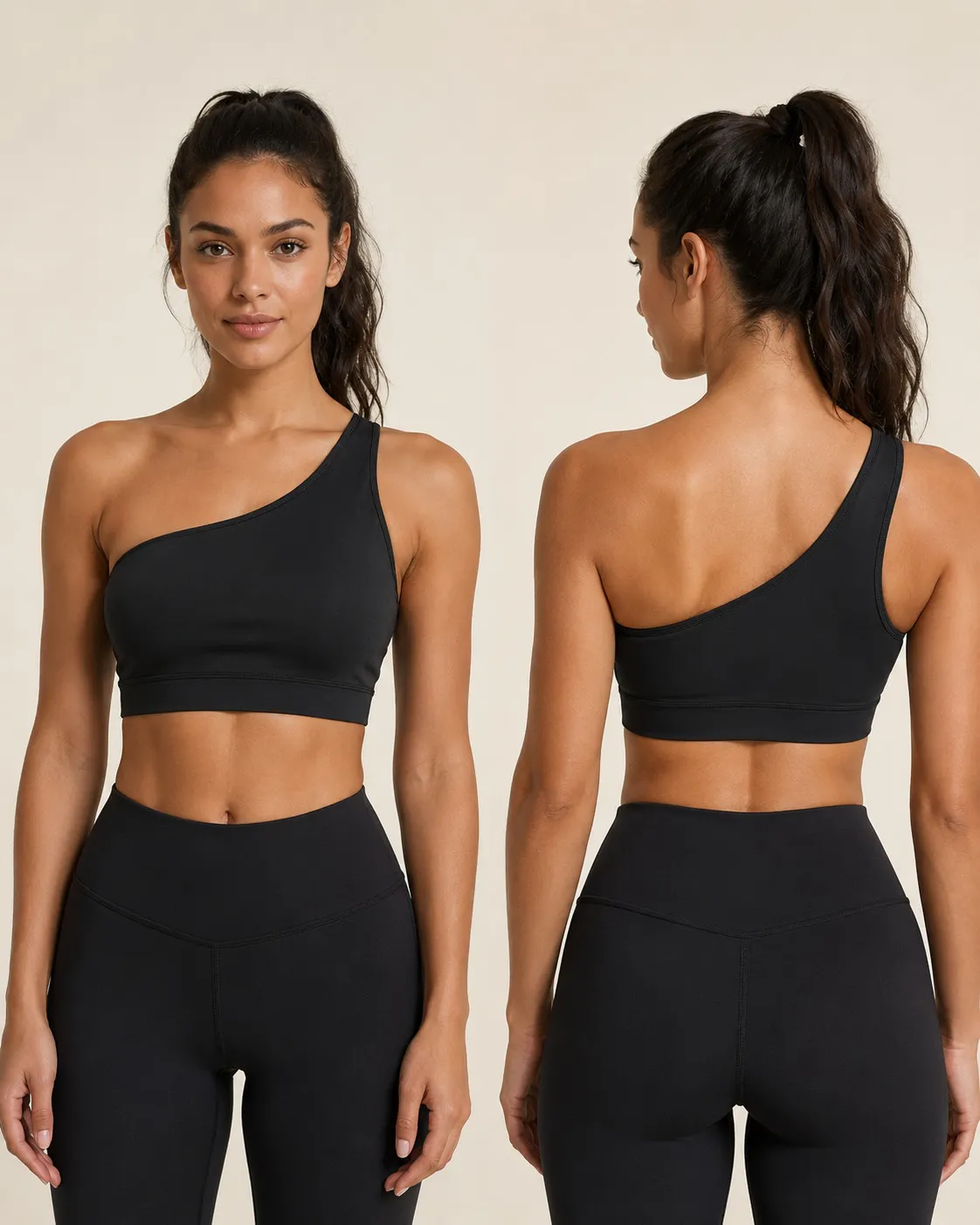 SB-011 Private Label One-Shoulder Sports Bra