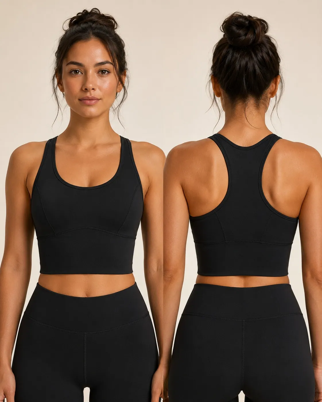 SB-013 Private Label Racerback Longline Sports Bra