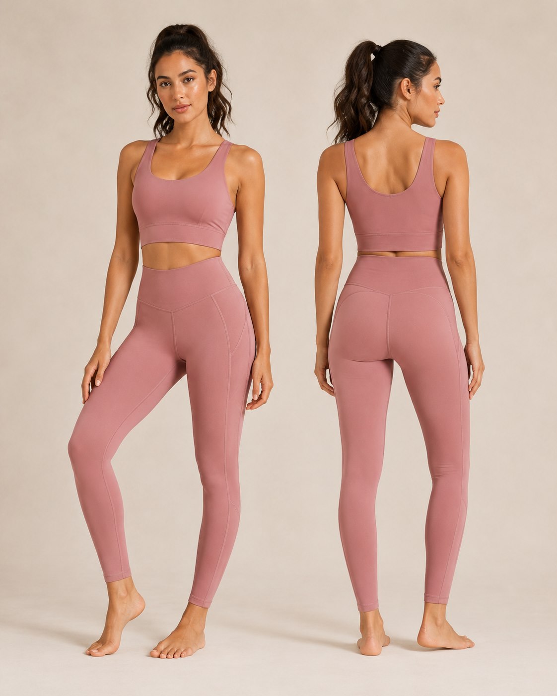 Custom High Waist Contour Leggings for private label OEM activewear manufacturing