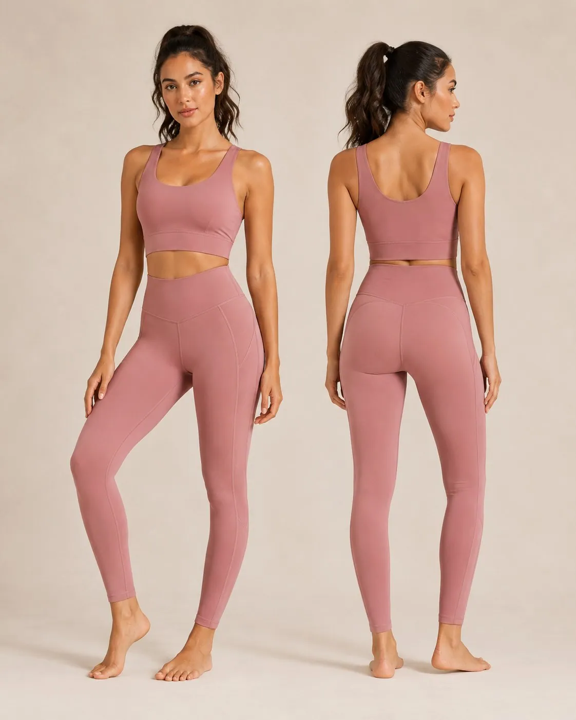 Custom high waist contour leggings for OEM activewear sourcing