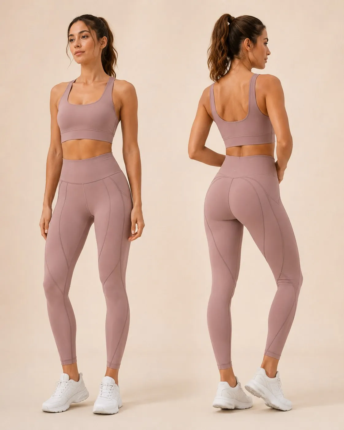 Private label 3D line fitness leggings for activewear sourcing