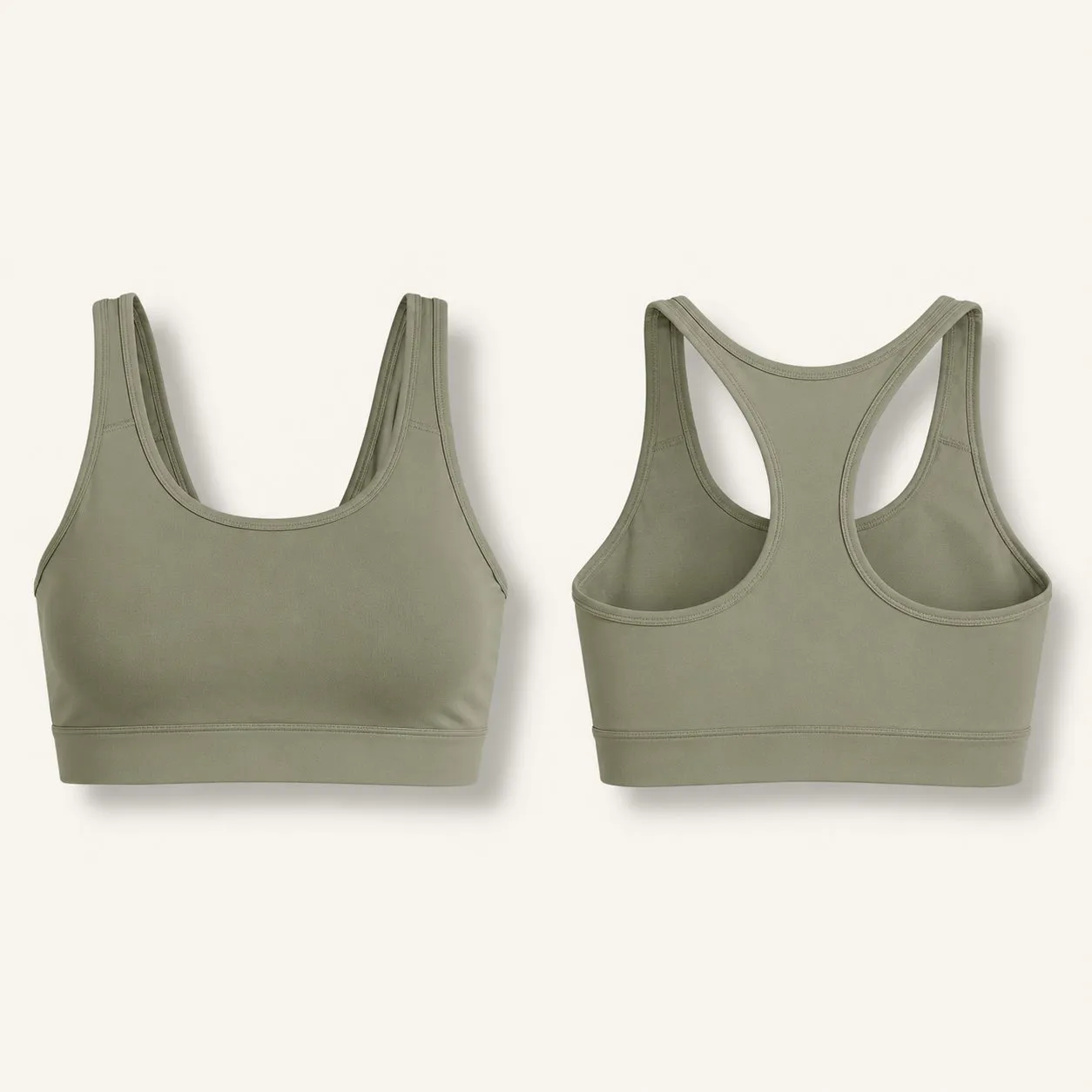 Sports bra product view for custom yoga wear manufacturing