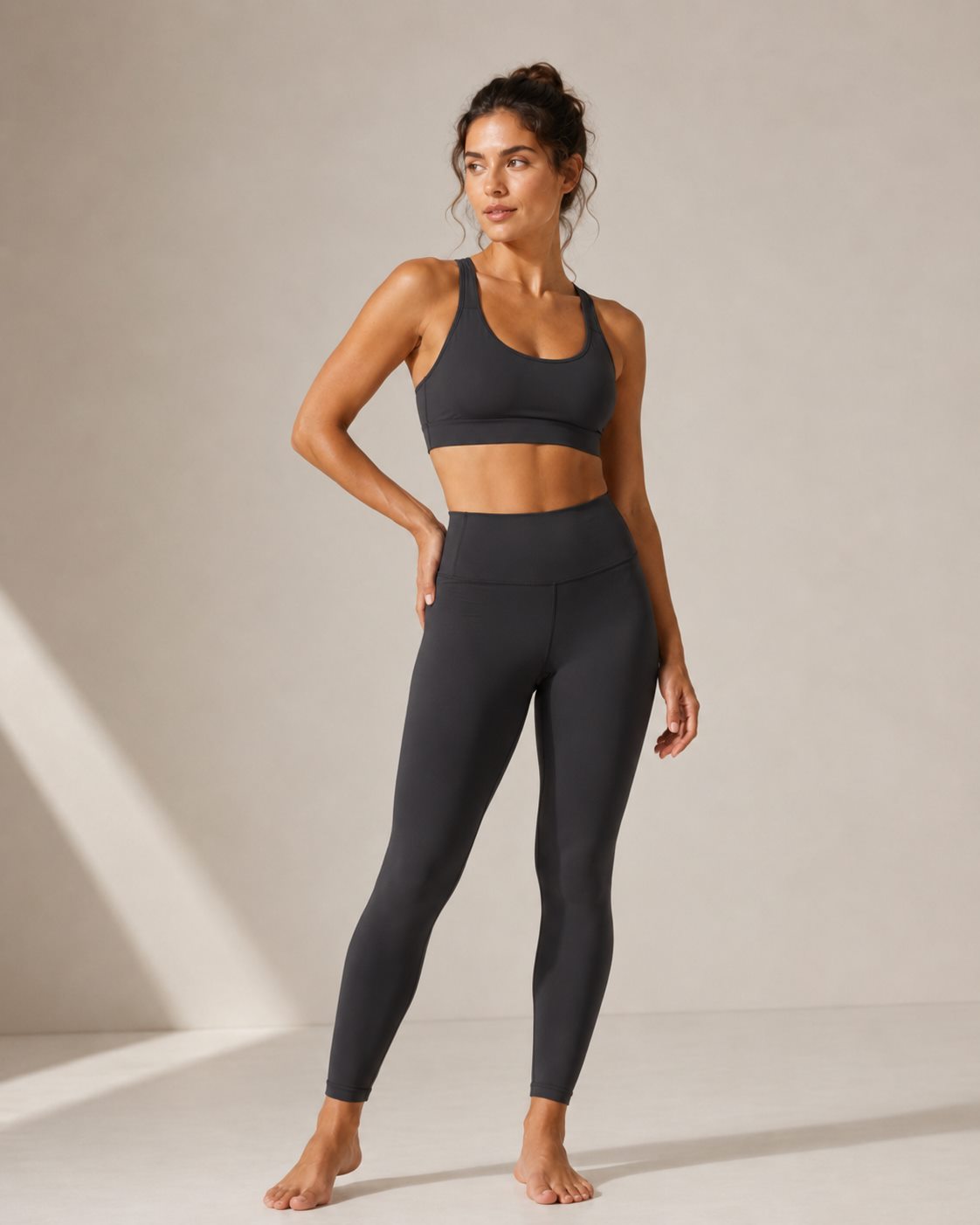 Custom seamless high waist yoga leggings sample for private label production